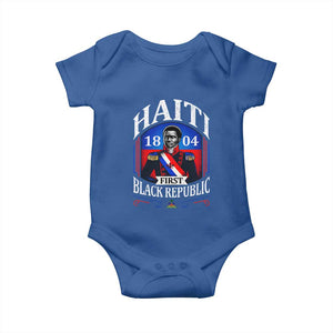 1804 First Black Republic Vintage Graphic Baby Onesie Jean Jacques Dessalines Historic TS02 Royal Blue Print Your Wear