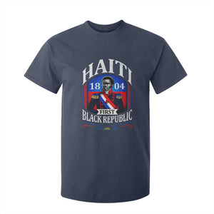 1804 First Black Republic Vintage Graphic T Shirt For Kid Jean Jacques Dessalines Historic TS02 Navy Print Your Wear