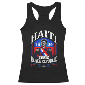 1804 First Black Republic Vintage Graphic Racerback Tank Top Jean Jacques Dessalines Historic TS02 Black Print Your Wear