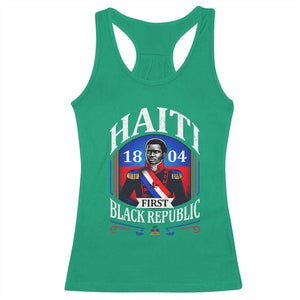 1804 First Black Republic Vintage Graphic Racerback Tank Top Jean Jacques Dessalines Historic TS02 Irish Green Print Your Wear