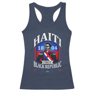 1804 First Black Republic Vintage Graphic Racerback Tank Top Jean Jacques Dessalines Historic TS02 Navy Print Your Wear