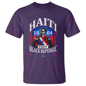 1804 First Black Republic Vintage Graphic T Shirt Jean Jacques Dessalines Historic TS02 Purple Print Your Wear