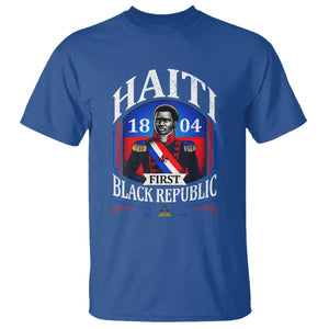 1804 First Black Republic Vintage Graphic T Shirt Jean Jacques Dessalines Historic TS02 Royal Blue Print Your Wear