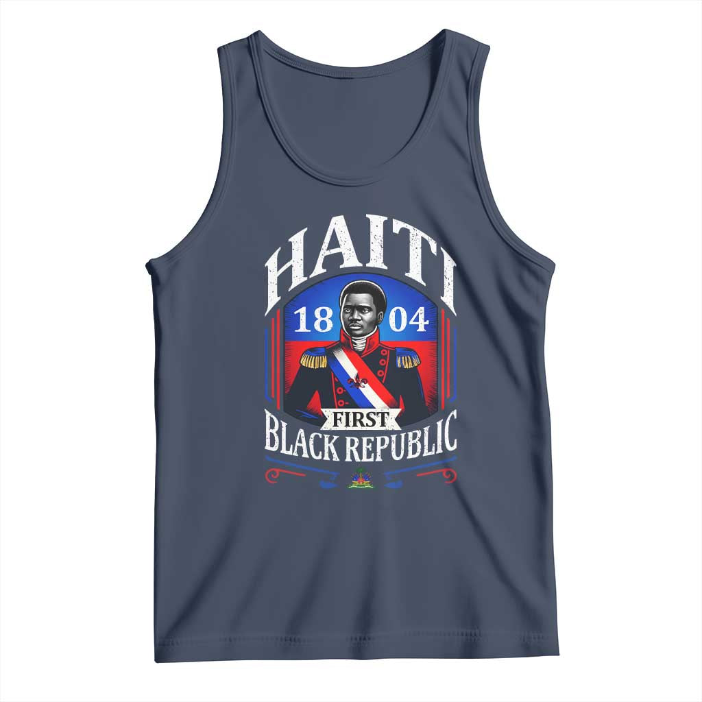 1804 First Black Republic Vintage Graphic Tank Top Jean Jacques Dessalines Historic TS02 Navy Print Your Wear