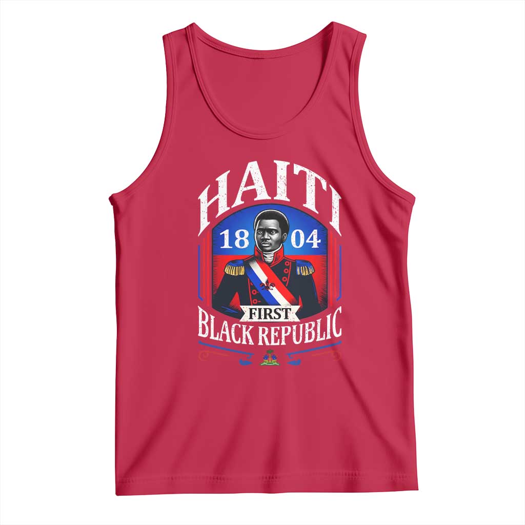 1804 First Black Republic Vintage Graphic Tank Top Jean Jacques Dessalines Historic TS02 Red Print Your Wear