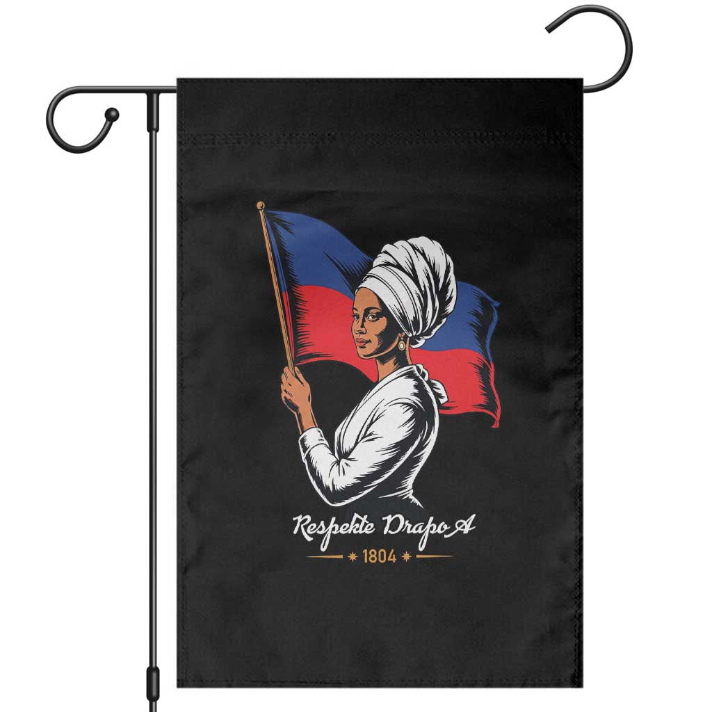 Respekte Drapo A 1804 Haitian Independence Day Garden Flag Proud Haitian Woman Flag Heritage TS02 Black Print Your Wear