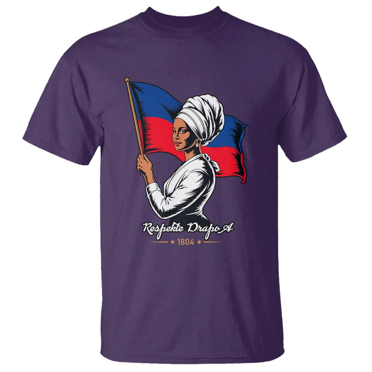 Respekte Drapo A 1804 Haitian Independence Day T Shirt Proud Haitian Woman Flag Heritage