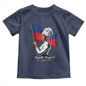 Respekte Drapo A 1804 Haitian Independence Day Toddler T Shirt Proud Haitian Woman Flag Heritage