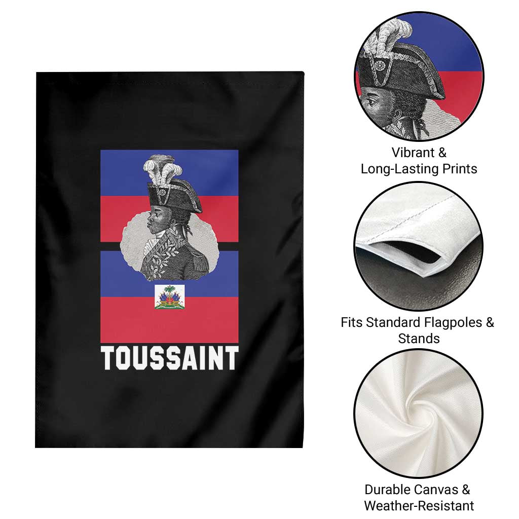 Toussaint Louverture Haitian Revolution Leader Garden Flag Vintage General Portrait Haiti Freedom History