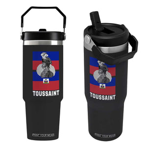 Toussaint Louverture Haitian Revolution Leader Flip Straw Tumbler Vintage General Portrait Haiti Freedom History