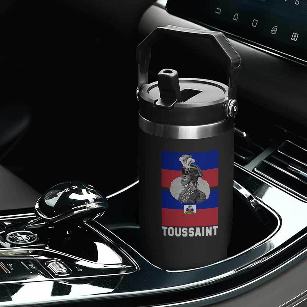 Toussaint Louverture Haitian Revolution Leader Flip Straw Tumbler Vintage General Portrait Haiti Freedom History