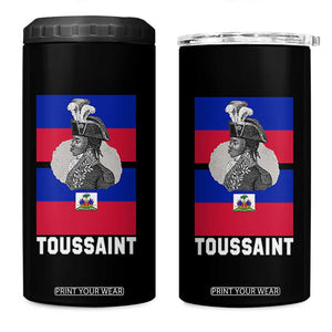 Toussaint Louverture Haitian Revolution Leader 4 in 1 Can Cooler Tumbler Vintage General Portrait Haiti Freedom History