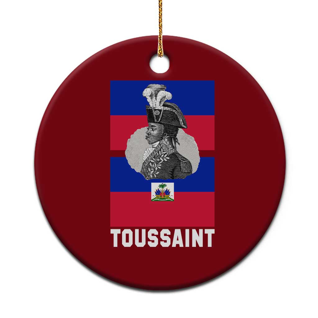 Toussaint Louverture Haitian Revolution Leader Ceramic Ornament Vintage General Portrait Haiti Freedom History TS02 1pc Red Print Your Wear