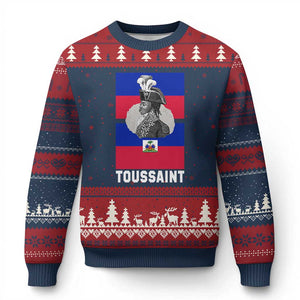 Toussaint Louverture Haitian Revolution Leader Ugly Christmas Sweater Vintage General Portrait Haiti Freedom History