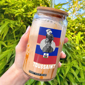 Toussaint Louverture Haitian Revolution Leader Glass Can Vintage General Portrait Haiti Freedom History
