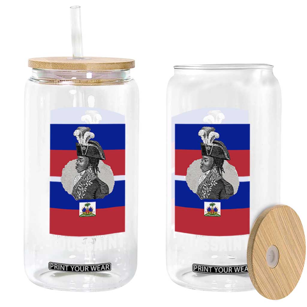 Toussaint Louverture Haitian Revolution Leader Glass Can Vintage General Portrait Haiti Freedom History