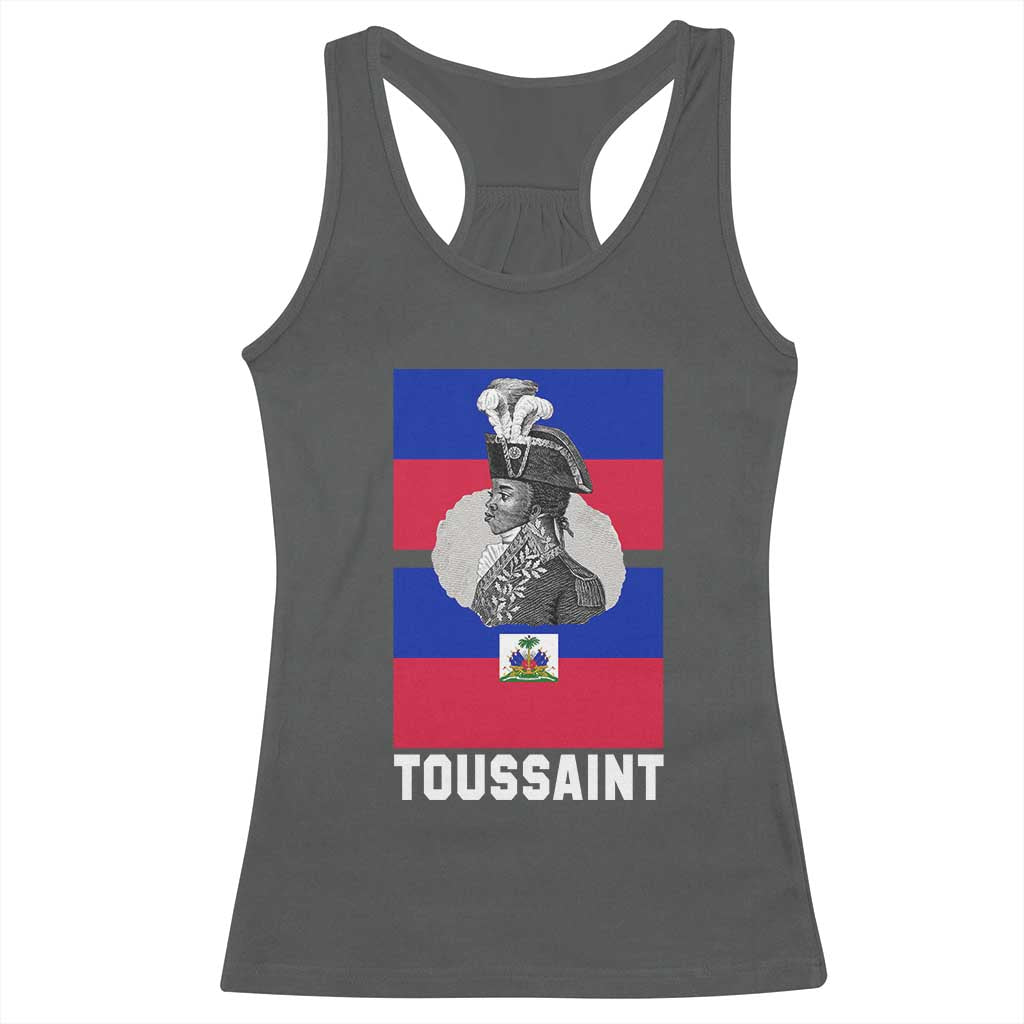 Toussaint Louverture Haitian Revolution Leader Racerback Tank Top Vintage General Portrait Haiti Freedom History