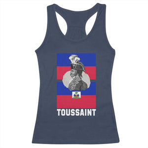 Toussaint Louverture Haitian Revolution Leader Racerback Tank Top Vintage General Portrait Haiti Freedom History