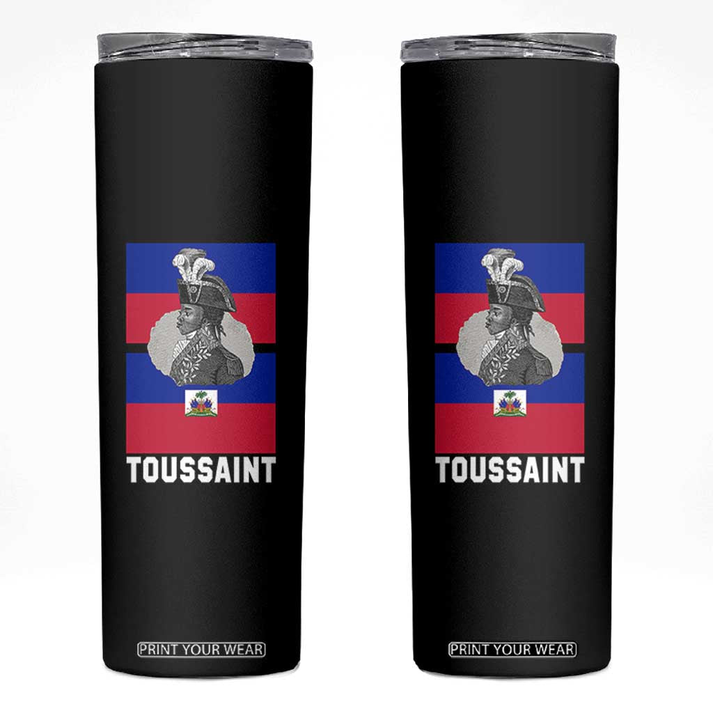 Toussaint Louverture Haitian Revolution Leader Skinny Tumbler Vintage General Portrait Haiti Freedom History