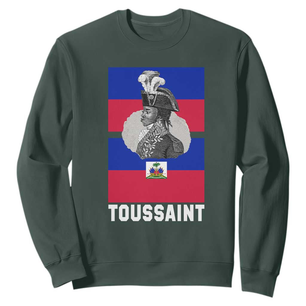 Toussaint Louverture Haitian Revolution Leader Sweatshirt Vintage General Portrait Haiti Freedom History