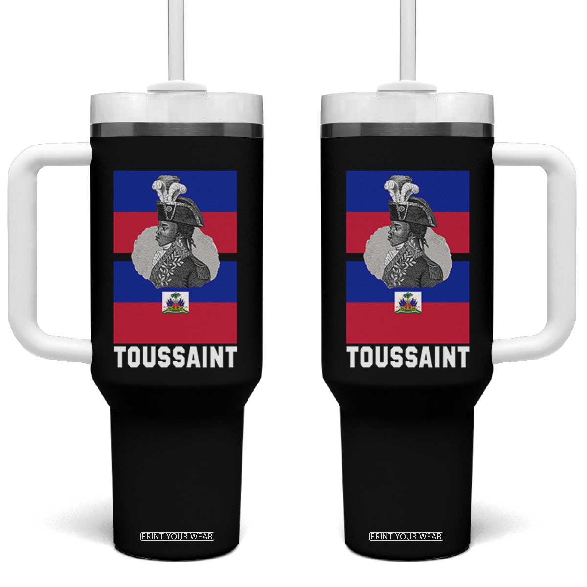 Toussaint Louverture Haitian Revolution Leader Tumbler With Handle Vintage General Portrait Haiti Freedom History