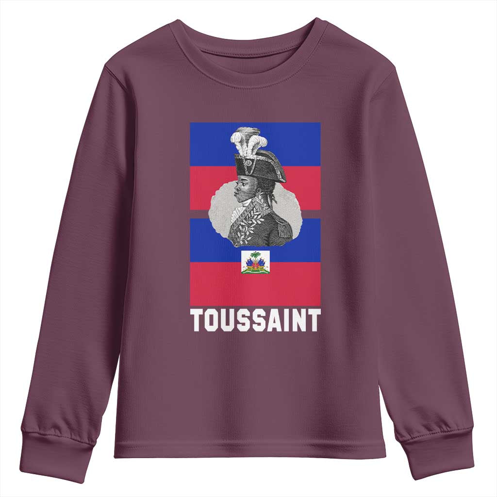 Toussaint Louverture Haitian Revolution Leader Youth Sweatshirt Vintage General Portrait Haiti Freedom History