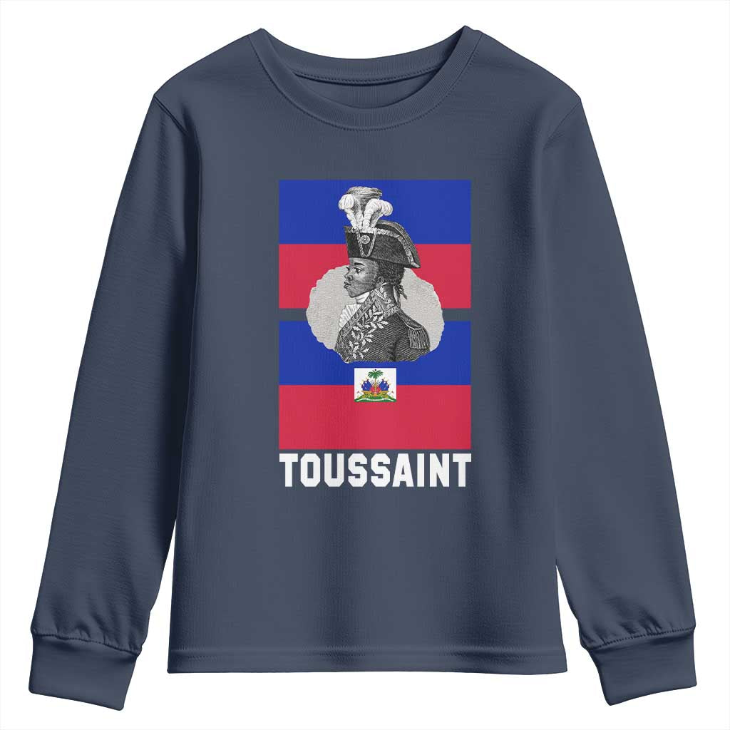 Toussaint Louverture Haitian Revolution Leader Youth Sweatshirt Vintage General Portrait Haiti Freedom History