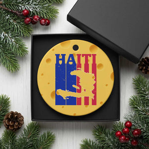 Vintage Retro Map of Haiti Ceramic Ornament Haitian Heritage Pride Travel Souvenir TS02 1pc Yellow Cheese Print Your Wear
