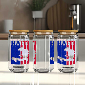 Vintage Retro Map of Haiti Glass Can Haitian Heritage Pride Travel Souvenir TS02 Print Your Wear