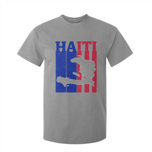 Vintage Retro Map of Haiti T Shirt For Kid Haitian Heritage Pride Travel Souvenir TS02 Sport Gray Print Your Wear