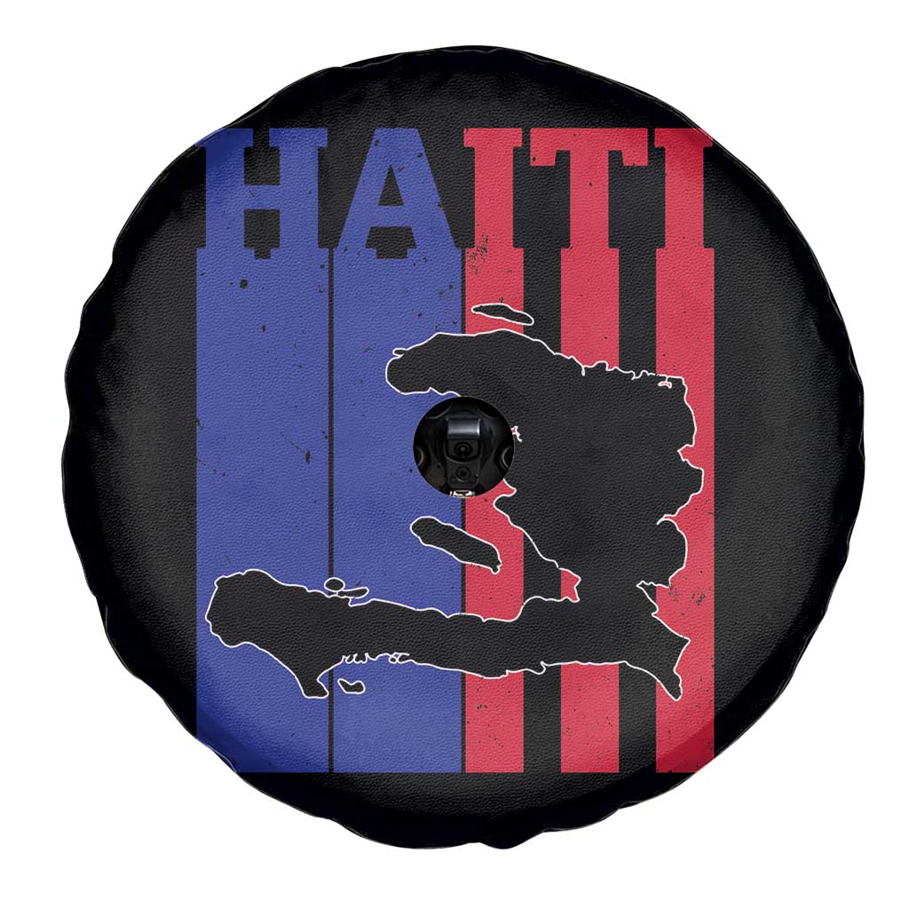 Vintage Retro Map of Haiti Spare Tire Cover Haitian Heritage Pride Travel Souvenir TS02 Print Your Wear