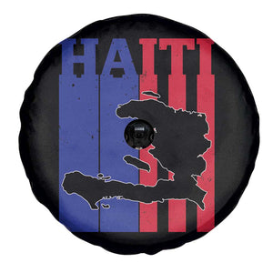 Vintage Retro Map of Haiti Spare Tire Cover Haitian Heritage Pride Travel Souvenir TS02 Print Your Wear