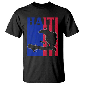 Vintage Retro Map of Haiti T Shirt Haitian Heritage Pride Travel Souvenir TS02 Black Print Your Wear