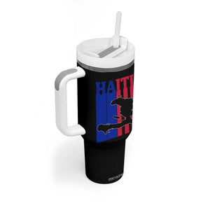 Vintage Retro Map of Haiti Tumbler With Handle Haitian Heritage Pride Travel Souvenir TS02 Print Your Wear