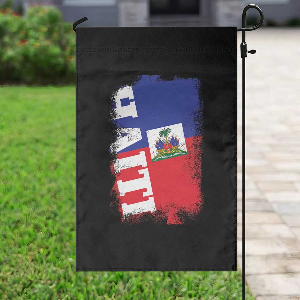 Haiti Flag Distressed Flag Graphic Garden Flag Haitian Heritage Pride TS02 Print Your Wear