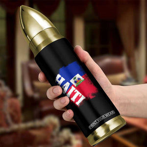 Haiti Flag Distressed Flag Graphic Bullet Tumbler Haitian Heritage Pride TS02 Print Your Wear