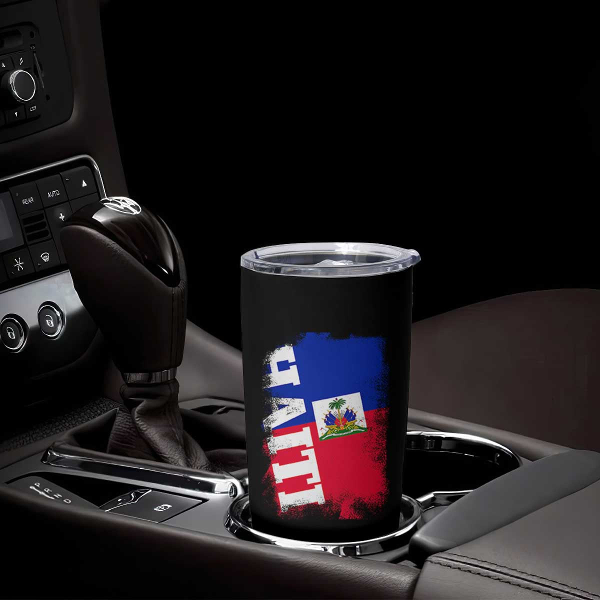 Haiti Flag Distressed Flag Graphic Tumbler Cup Haitian Heritage Pride TS02 Print Your Wear