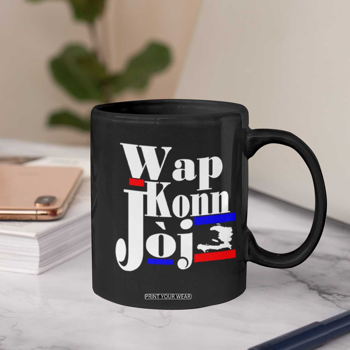 Wap Konn Joj Funny Haitian Creole Idiom Saying Coffee Mug Haiti Heritage Pride TS02 Print Your Wear