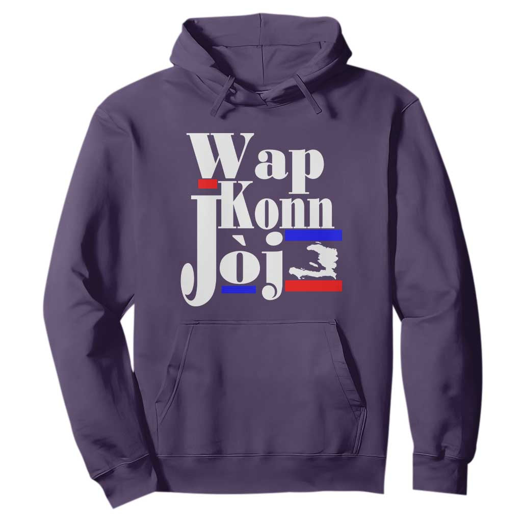Wap Konn Joj Funny Haitian Creole Idiom Saying Hoodie Haiti Heritage Pride TS02 Purple Print Your Wear