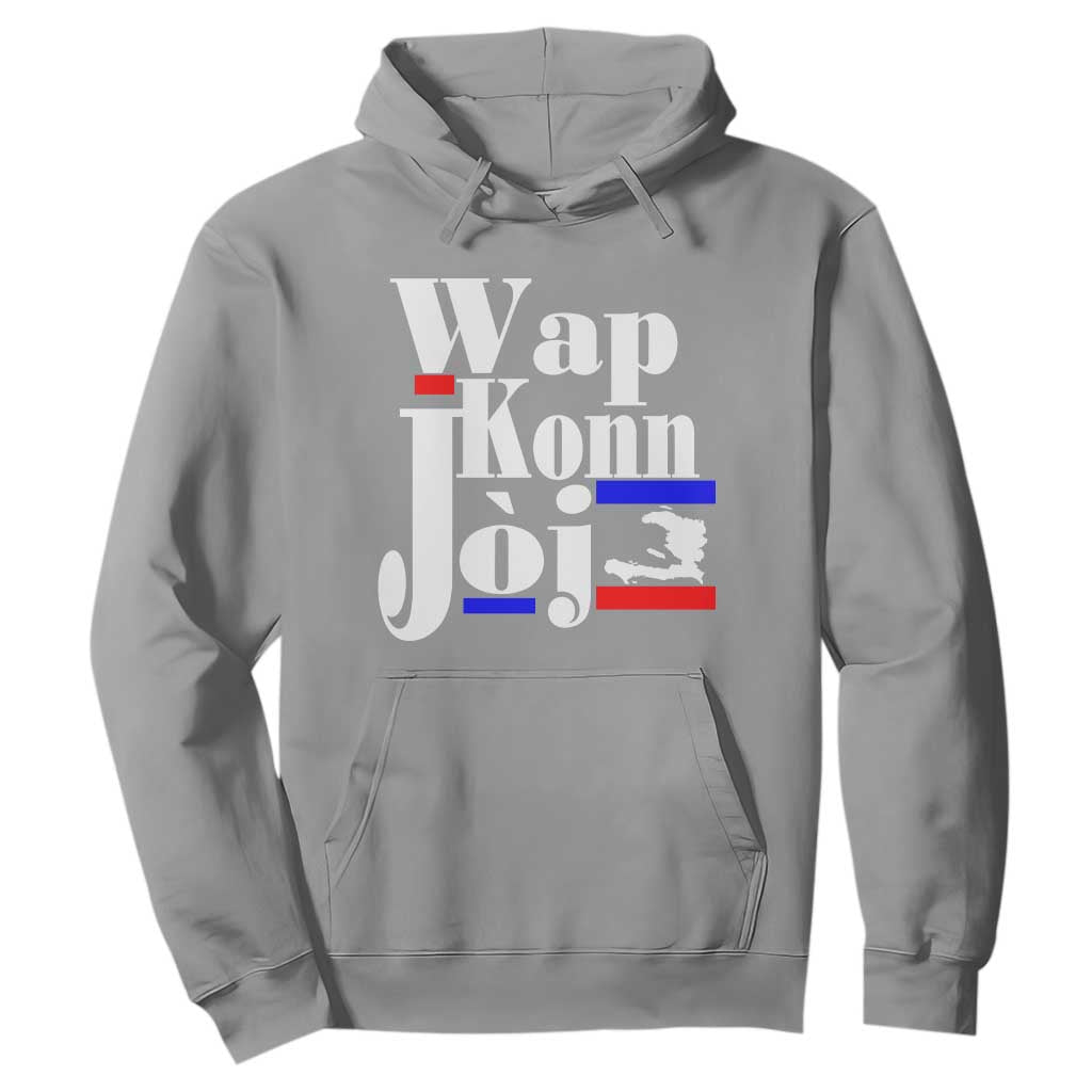 Wap Konn Joj Funny Haitian Creole Idiom Saying Hoodie Haiti Heritage Pride TS02 Sport Gray Print Your Wear