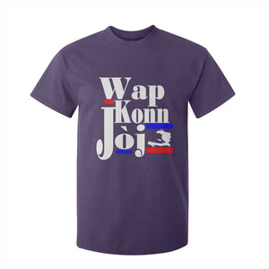 Wap Konn Joj Funny Haitian Creole Idiom Saying T Shirt For Kid Haiti Heritage Pride TS02 Purple Print Your Wear