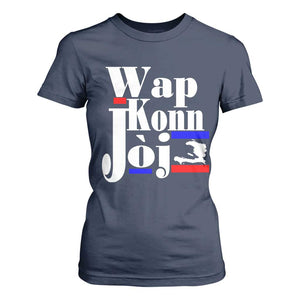 Wap Konn Joj Funny Haitian Creole Idiom Saying T Shirt For Women Haiti Heritage Pride TS02 Navy Print Your Wear