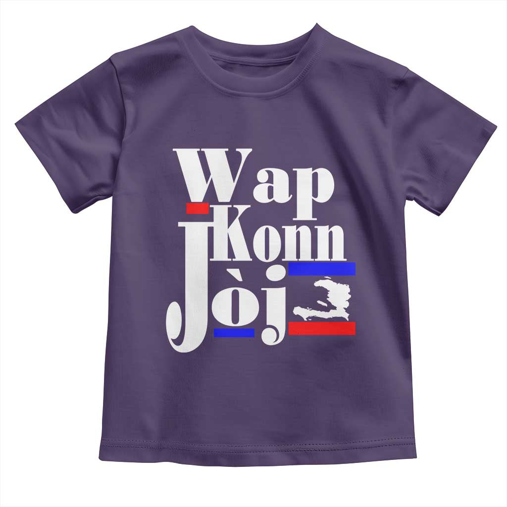 Wap Konn Joj Funny Haitian Creole Idiom Saying Toddler T Shirt Haiti Heritage Pride TS02 Purple Print Your Wear