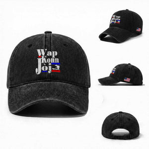 Wap Konn Joj Funny Haitian Creole Idiom Saying Washed Cotton Baseball Cap Haiti Heritage Pride TS02 Washed Cap Universal Fit Black Print Your Wear