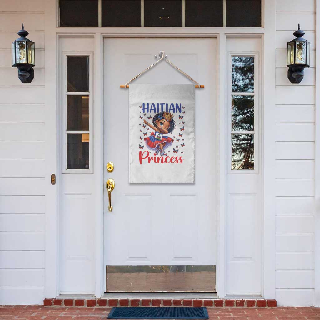 Cute Dabbing Haitian Princess Kids Graphic Garden Flag Haiti Heritage Pride TS02 Print Your Wear
