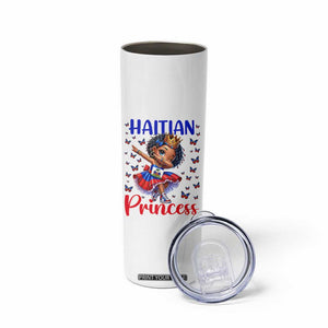 Cute Dabbing Haitian Princess Kids Graphic Skinny Tumbler Haiti Heritage Pride TS02 Print Your Wear
