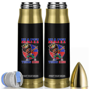 Haiti Young King Dabbing Boy Kids Graphic Bullet Tumbler Haitian Heritage Pride TS02 Black Print Your Wear