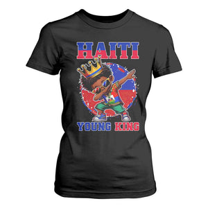 Haiti Young King Dabbing Boy Kids Graphic T Shirt For Women Haitian Heritage Pride TS02 Black Print Your Wear