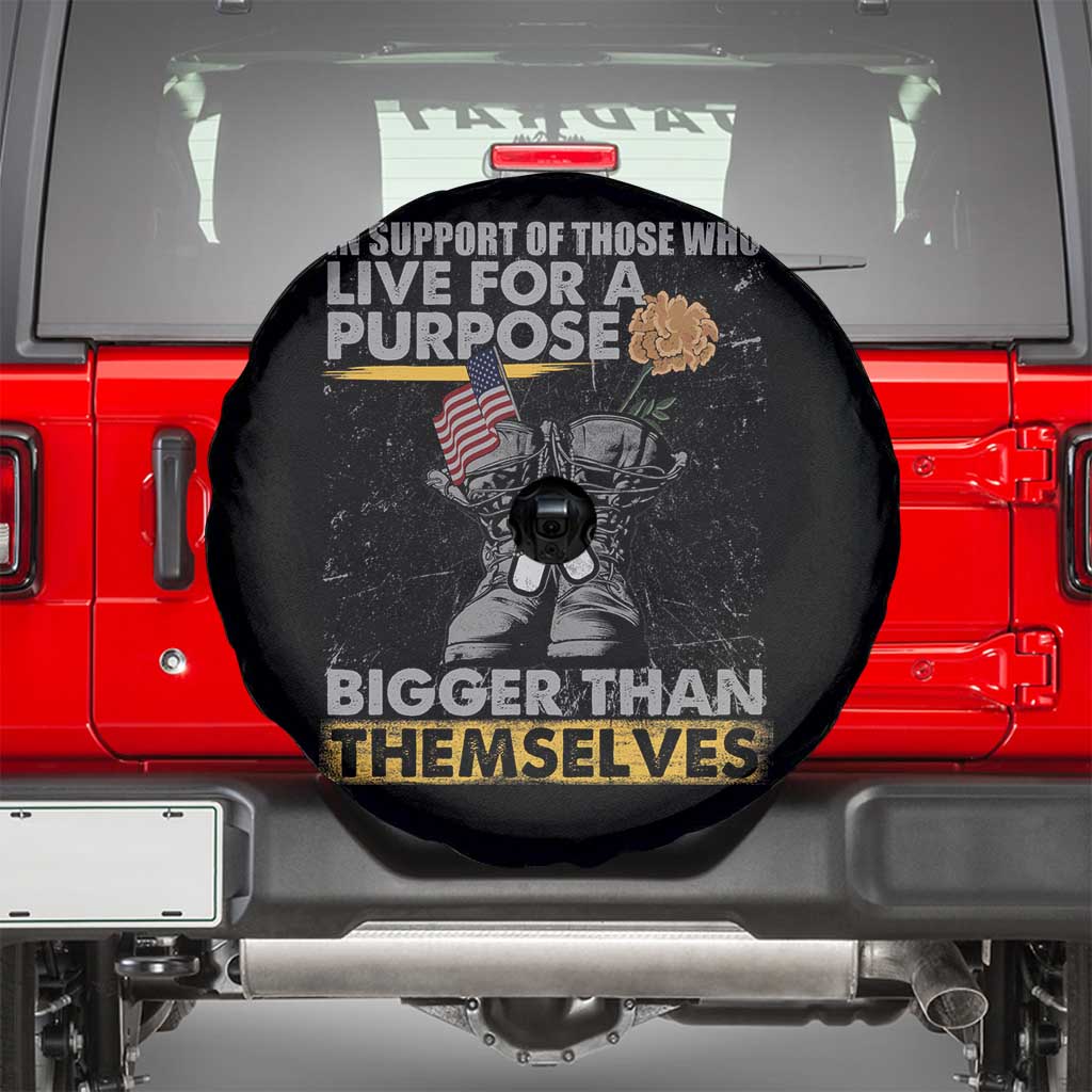 American Veteran Spare Tire Cover In Support Of Those Who Life For A Purpose Bigger Than Themselves TS02 Black Print Your Wear