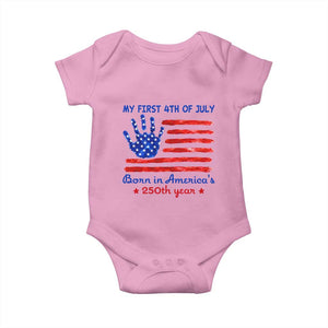 My First 4th of July Celebrate Semiquincentennial Cute Baby Onesie Born in America's 250th Year Patriotic Milestone Celebration